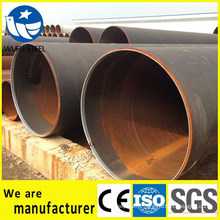 Black structure circle steel pipe for building material